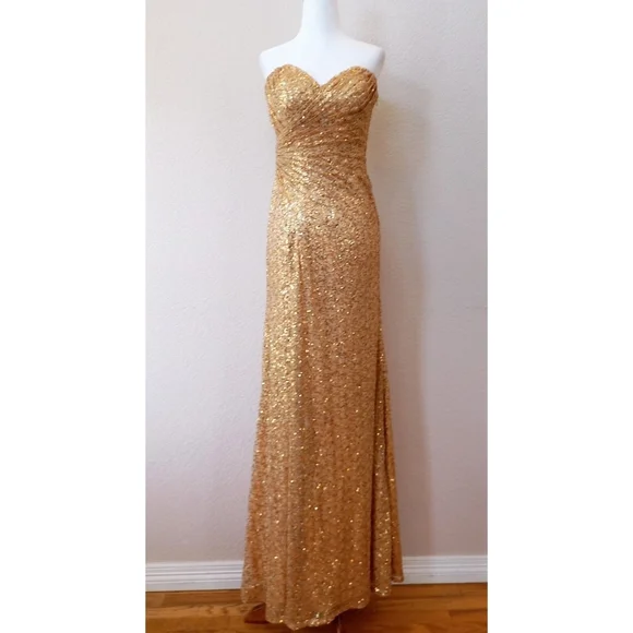 la femme gold dress La Femme Dress 32876